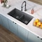 Msi Gray Double Bowl 33in X 19in Quartz Undermount 50/50 Kitchen Sink ZOR-QTZ-DBSNK-0101 - alternate 8